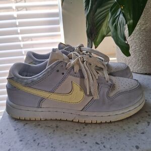 Nike Light Gray and Pale Yellow Sneakers